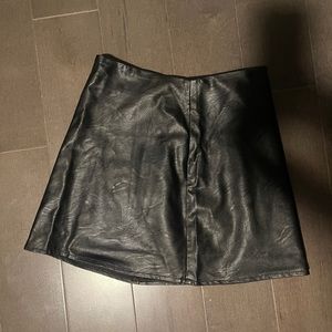 Black Leather Skirt